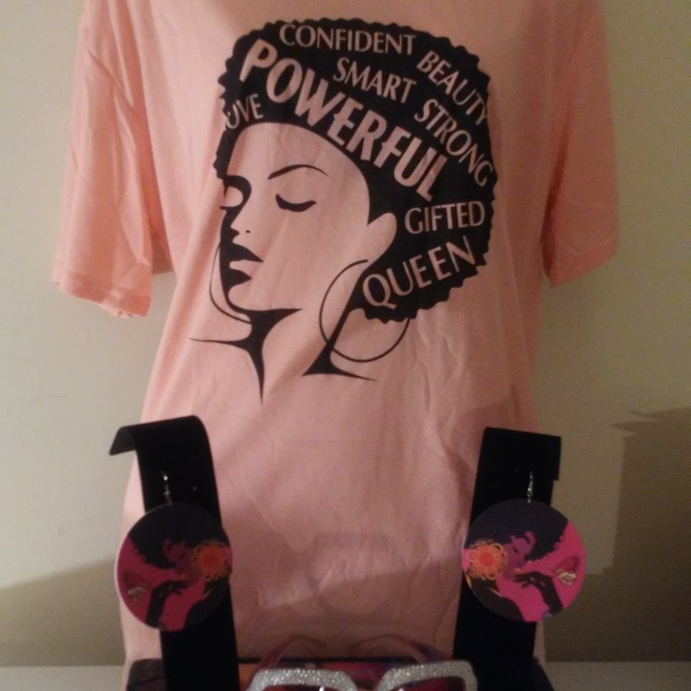 BEAUTY QUEEN ( shirt & earrings only)
